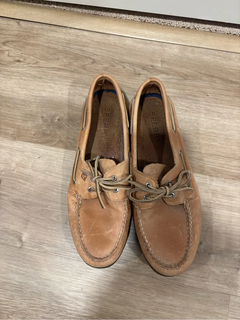 Sperry Chestnut Leather 2-Eye Boat Shoes